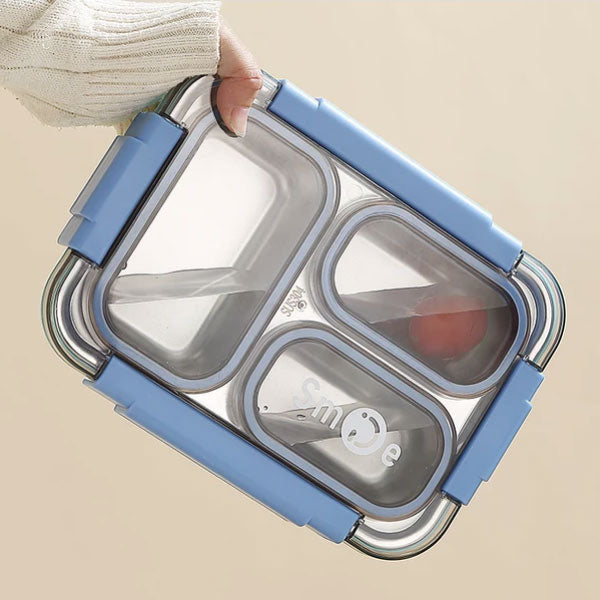 3 Compartment Leak Proof Lunch Box | Tri-Delight Bento Lunch box