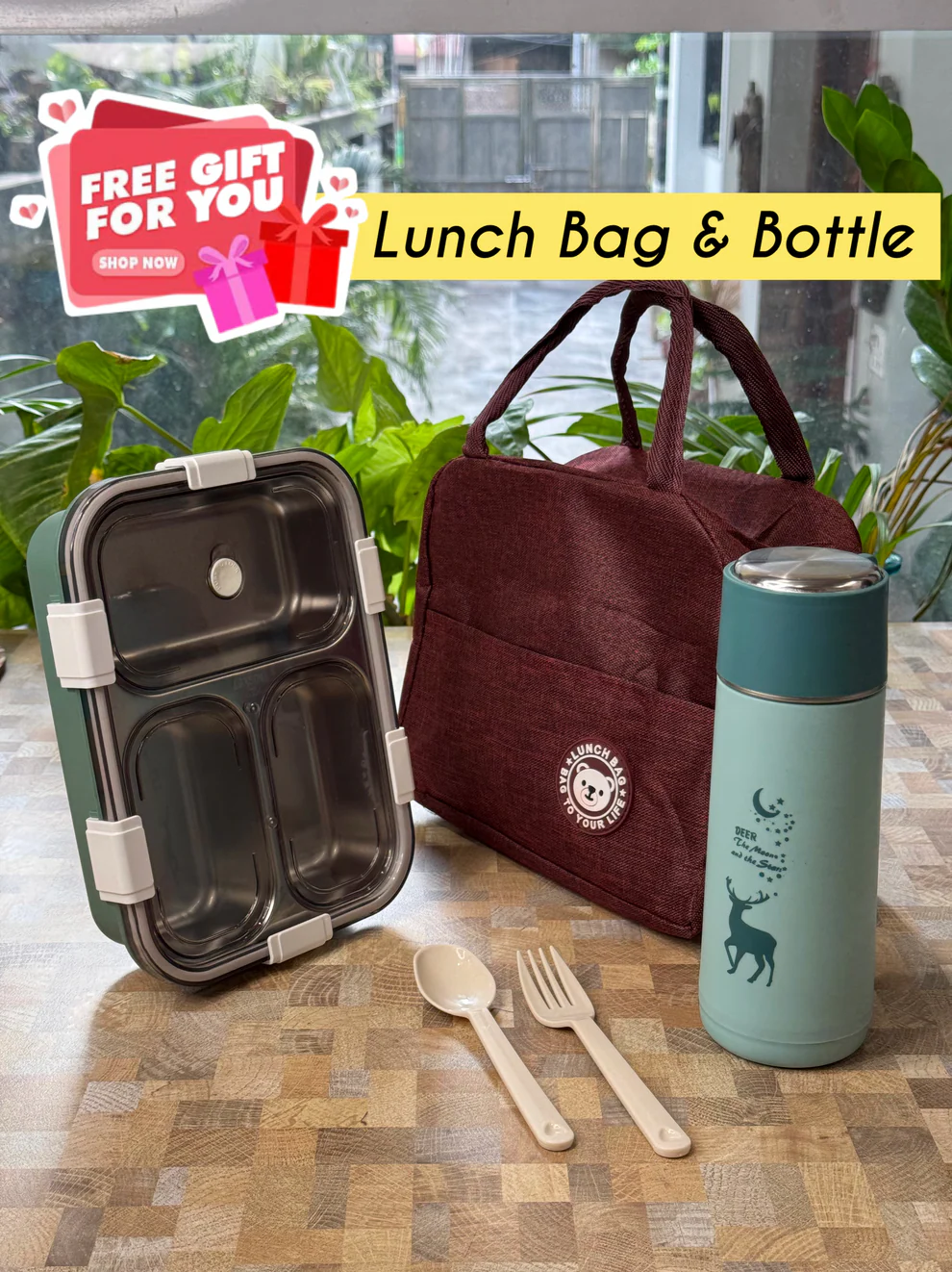 Meal to Go Stainless Steel Bento Box | COMBO |