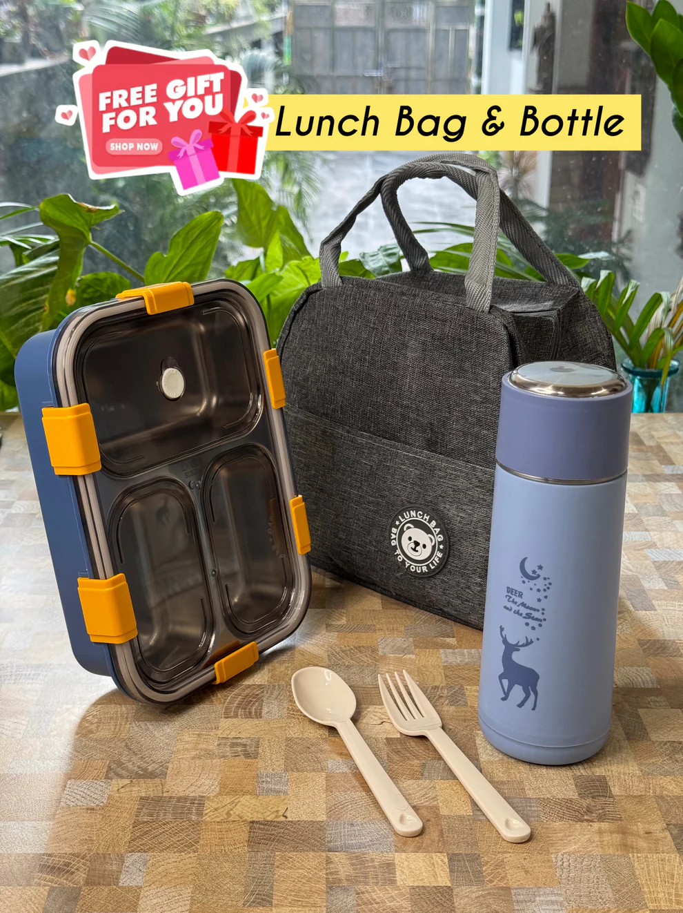 Meal to Go Stainless Steel Bento Box | COMBO |