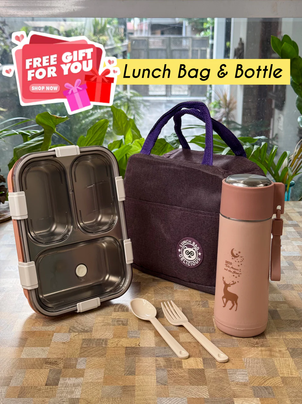 Meal to Go Stainless Steel Bento Box | COMBO |