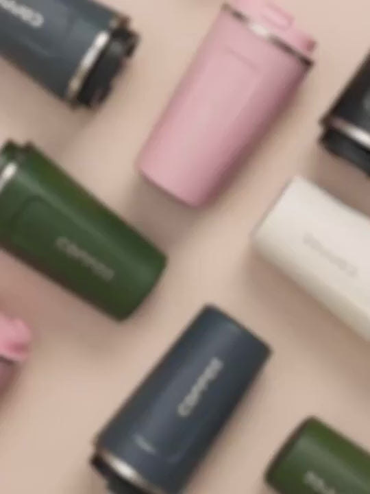 Stainless Steel Double Wall Travel Coffee Cup - 500 ml | Leak-Proof Design, Insulated Mug for On-The-Go Brewing | BPA-Free, Easy-to-Clean Portable Cup