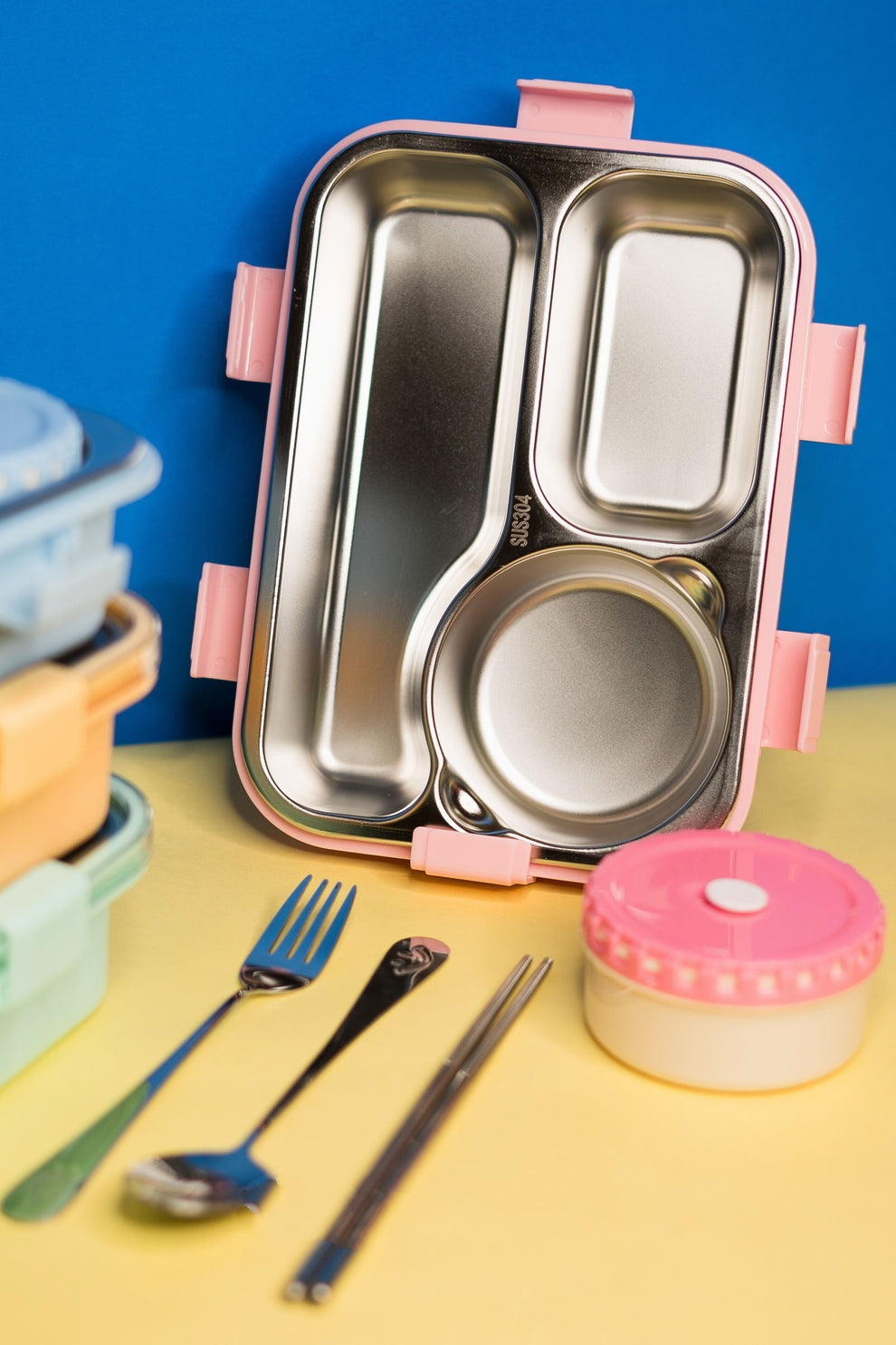 Balanced Meal Bento (With Free cutlery Spoon, Chopsticks )