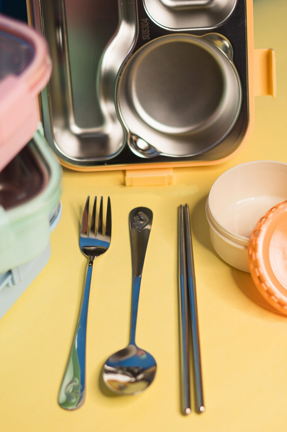 Balanced Meal Bento (With Free cutlery Spoon, Chopsticks )