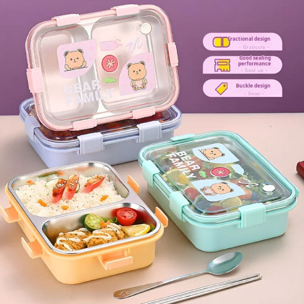 2406 Bear Family Lunch Box