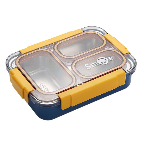 3 Compartment Leak Proof Lunch Box | Tri-Delight Bento Lunch box
