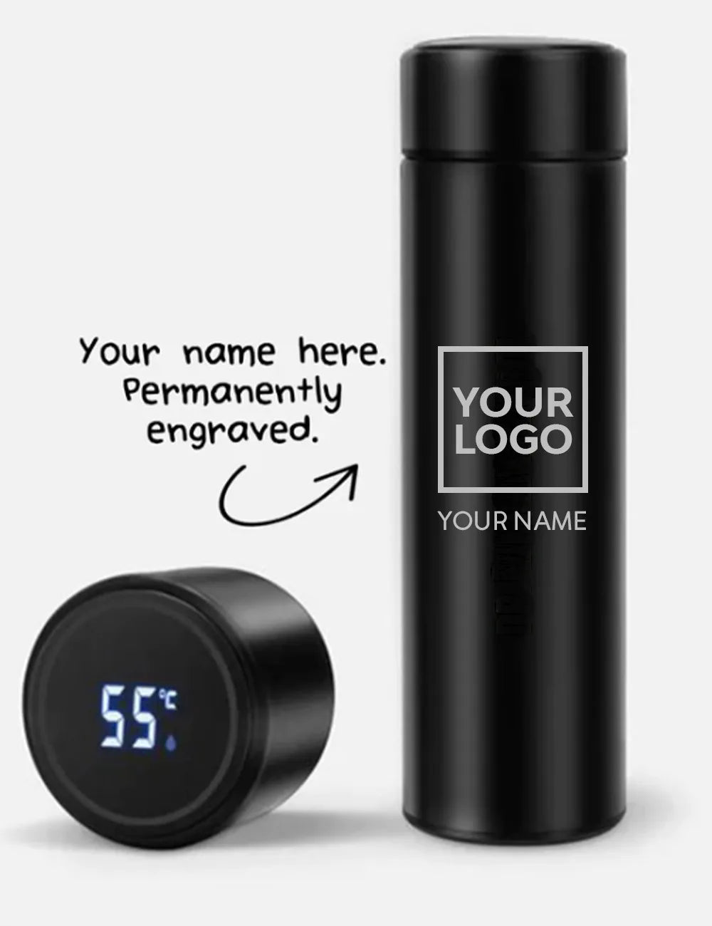 500ml Temperature Display Bottle